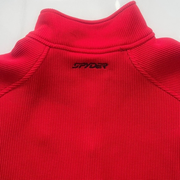 Spyder Black and Red BANDIT HALF ZIP
FLEECE JACKET Size M - Picture 5 of 5